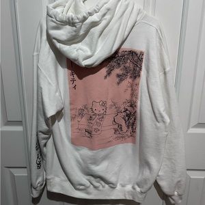 White Size L Hello kitty sanrio pullover hoodie sweatshirt graphic print